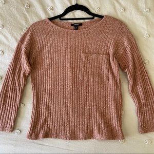 Forever 21 Ribbed Rust Sweater